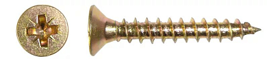 Саморезы 4,0х16 потай, Pz, жёлт.ц. (1)  1304001620000 
