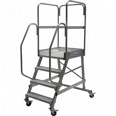 Лестница с площадкой 4 ступ. Krause 820020 
