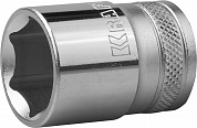 Торцовая головка KRAFTOOL "INDUSTRIE QUALITAT", Cr-V, FLANK, хромосатинированная, 1/2", 21 мм KRAFTOOL 27805-21_z01 