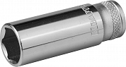 Торцовая головка KRAFTOOL "INDUSTRIE QUALITAT", удлиненная, Cr-V, FLANK, хромосатинированная, 1/4",  KRAFTOOL 27817-13_z01 