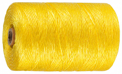 Шпагат ЗУБР многоцелевой полипропиленовый, желтый, d=1,8 мм, 60 м, 50 кгс, 1,2 ктекс