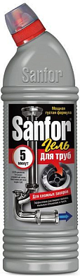 SANFOR Средство чистящее для канализационных труб 500мл Sanfor 4602984003419 