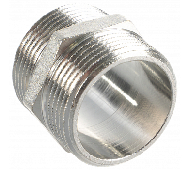 Ниппель HH никелированный 1'1/4 (SFT-0004-114114) STOUT RG008Q0OCN3FRS 