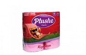 PLUSHE CLASSIC Бумага туалетная Клубника 4 рулонов 18 м., 2 слоя, 12 в упаковке  7942361010232 
