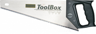 Ножовка по дереву компактная (пила) KRAFTOOL TOOLBOX. 350 мм, 11/12 TPI, зуб универсальный, наклонны от компании ПРОМАГ