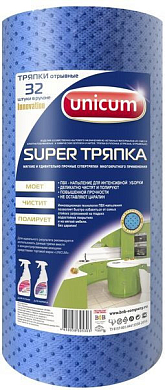 UNICUM Супер тряпка Innovation 28 х 23 32 шт UNICUM 4650058305303 