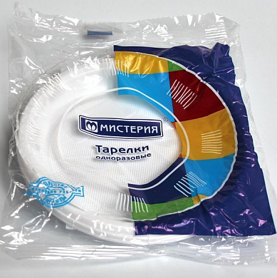 МИСТЕРИЯ тарелка десертная 170 мм белая 12 шт МИСТЕРИЯ 4605033183889 