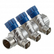 Коллектор 3/4' х 3 выхода 1/2' НР с вентилями (VTc.560.N.0503) VALTEC VTc.560.N.0503 