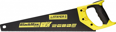 Ножовка универсальная (пила) STAYER BlackMAX 450 мм, 7TPI, тефлон покрытие, рез вдоль и поперек воло от компании ПРОМАГ