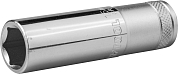 Торцовая головка KRAFTOOL "INDUSTRIE QUALITAT", удлиненная, Cr-V, FLANK, хромосатинированная, 1/2",  KRAFTOOL 27807-15_z01 