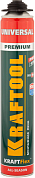 Пена монтажная KRAFTOOL KRAFTFLEX PREMIUM PRO профессиональная, пистолетная, всесезонная, 750 мл KRAFTOOL 41182_z01 