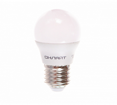 Лампа светодиодная LED 6вт E27 белый матовый шар ОНЛАЙТ (71646 ОLL-G45) ОНЛАЙТ 71646 ОLL-G45 
