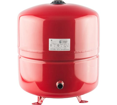 Бак расширительный на отопление 50 л. (цвет красный) (STH-0005-000050) STOUT STH-0005-000050 