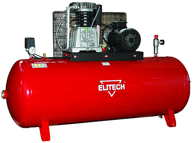 ELITECH Компр.рем.7.5кВт,3ф,10бар,1000л/мин,500л,230/315кг  КР 500/АВ998/7.5Т 