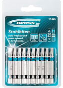 Набор бит SL6 х 50, сталь S2, 10 шт. Gross GROSS 11326 