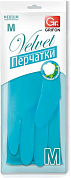 GRIFON перчатки латексные Velvet с хлопковым напылением M 1 шт GRIFON 4607693030220 