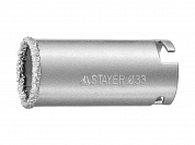 Коронка STAYER "PROFESSIONAL" кольцевая с карбидно-вольфрамовой крошкой, d=33мм STAYER 33345-33 