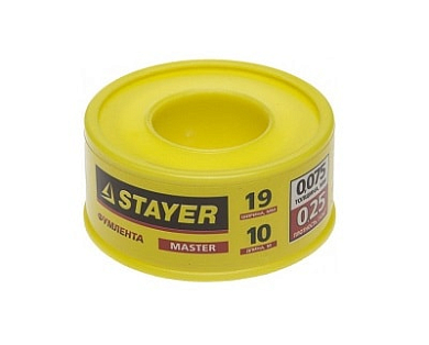 Фумлента STAYER "MASTER", плотность 0,25 г/см3, 0,075ммх19ммх10м STAYER 12360-19-025 