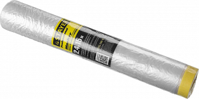Пленка STAYER "PROFESSIONAL" защитная с клейкой лентой "МАСКЕР", HDPE, 9мкм, 2,4х15м STAYER 12255-240-15 