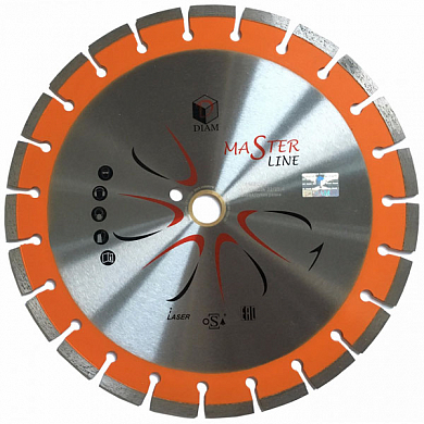 Алмазный диск 450х32/25,4х3,4мм DIAM Master Line Универсал сегмент, для резки камня, бетона. DIAM 000531 