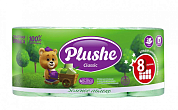 PLUSHE CLASSIC Бумага туалетная Зелёное Яблоко 8 рулонов 18 м, 2 слоя, салатовая, ароматизация, 8 в   7942361012243 