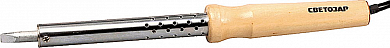 Электропаяльник СВЕТОЗАР "ТЕРМИТ", деревянная рукоятка, жало "LONG LIFE", форма клин, 100Вт от компании ПРОМАГ