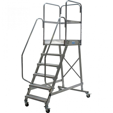Лестница с площадкой 6 ступ. Krause 820044 