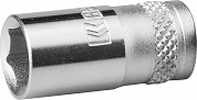 Торцовая головка KRAFTOOL "INDUSTRIE QUALITAT", Cr-V, FLANK, хромосатинированная, 1/4", 8 мм KRAFTOOL 27815-08_z01 