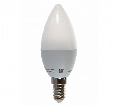 Лампа светодиодная LED 8вт E14 белый матовая свеча ОНЛАЙТ (71633 OLL-C37) ОНЛАЙТ 71633 OLL-C37 