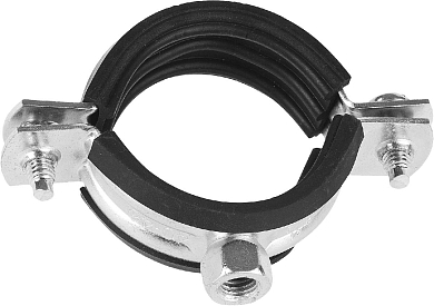 ЗУБР. Хомут трубный с гайкой, оцинкованный, 1/4", 1шт ЗУБР 37850-10-14-1 
