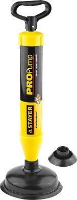 Вантуз STAYER "Professional" вакуумный PROPump, с двумя адаптерами STAYER 51925 