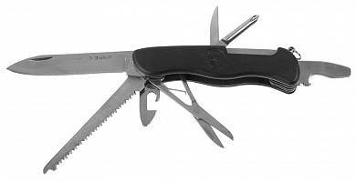Нож ЗУБР "ЭКСПЕРТ" складной многофункциональный, "8 в 1", пластиковая рукоятка от компании ПРОМАГ