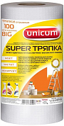 UNICUM Тряпка BIG 30*40см 100шт в рулоне (с тиснением подушечки, белая)  4607122760407 