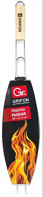 GRIFON решетка РЫБНАЯ 36 × 12 × 3 cм длина с ручкой - 65 см GRIFON 4607696000077 