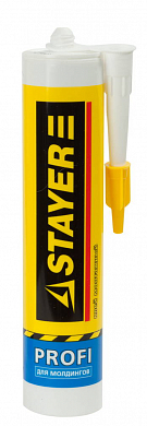 Клей монтажный STAYER Professional, для молдингов и панелей, 280мл STAYER 41327 