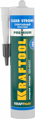 Клей монтажный KRAFTOOL KraftNails Premium KN-601T, суперсильный, прозрачный, 310мл KRAFTOOL 41342 