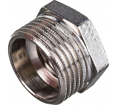 Футорка никелированная 1' х 1/2' (SFT-0029-000112) STOUT RG008Q0RUI3VF0 