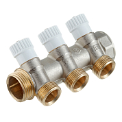 Коллектор распределительный 1', 3 отвода 3/4'ЕК (SMB 6851 013403) STOUT SMB 6851 013403 