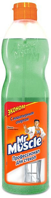 Мистер Мускул Средство для стекол с нашатырным спиртом Экономичная упаковка 500 мл Мистер Мускул 4823002000283 
