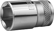 Торцовая головка KRAFTOOL "INDUSTRIE QUALITAT", Cr-V, FLANK, хромосатинированная, 1/2", 16 мм KRAFTOOL 27805-16_z01 