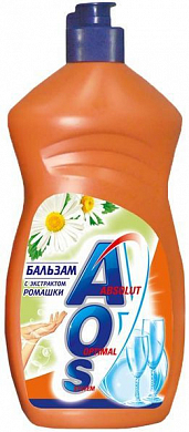 AOS Средство для мытья посуды Бальзам Ромашка Витамин Е 500 мл AOS 4604049095599 