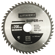Диск пильный по дереву  200мм STAYER 3682-200-32-48