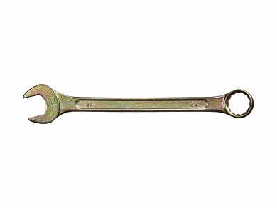 Ключ комбинированный гаечный DEXX, желтый цинк, 24 мм от компании ПРОМАГ