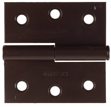 Петля дверная STAYER "MASTER" разъемная, цвет коричневый, левая, 75мм STAYER 37613-75-3L 
