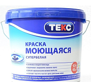 Краска в/д, интерьерная Текс, супербелая, профи, 9 л/13,5кг РОССИЯ Текс 