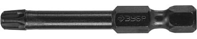 Биты ЗУБР "ПРОФИ" TORX, тип хвостовика E 1/4", T30, 50мм, 2шт, на карточке ЗУБР 26025-30-50-S2 