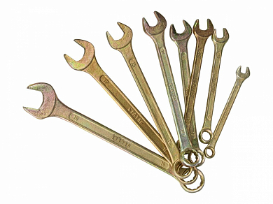 Набор STAYER Ключи "ТЕХНО" комбинированные, 8-19мм, 8 предметов от компании ПРОМАГ