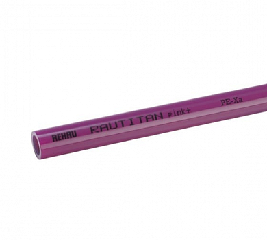 Труба сшитый полиэтилен RAUTITAN pink+ 32х4.4 мм PE-Xa, бухта 50 м Rehau 13360721050 