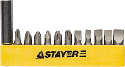 Набор STAYER Биты "MASTER" с магнитным держателем ,12 предметов STAYER 2609-H12_z01 