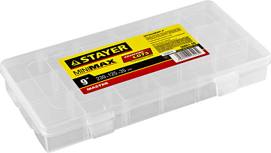Органайзер STAYER "MULTYSHEL MINI" пластиковый для крепежа и принадлежностей, 230х125х35мм (9") от компании ПРОМАГ